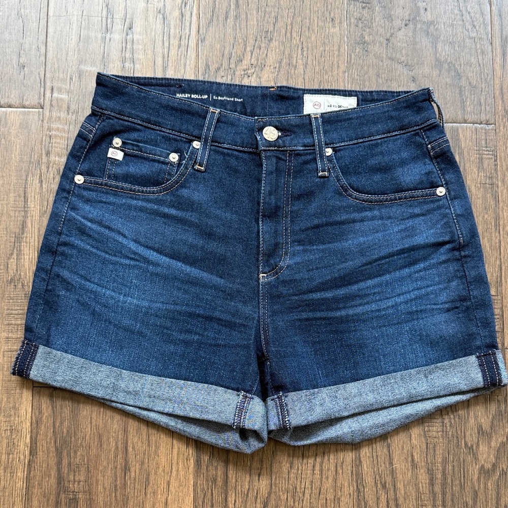 AG Adriano Goldschmied Dark Indigo Jean Shorts